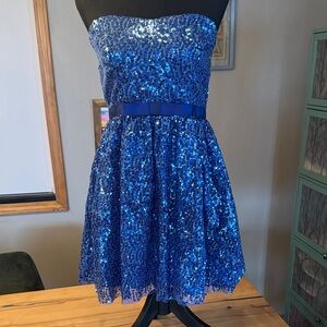 dELiA*s Shimmering Blue Sequin Dress